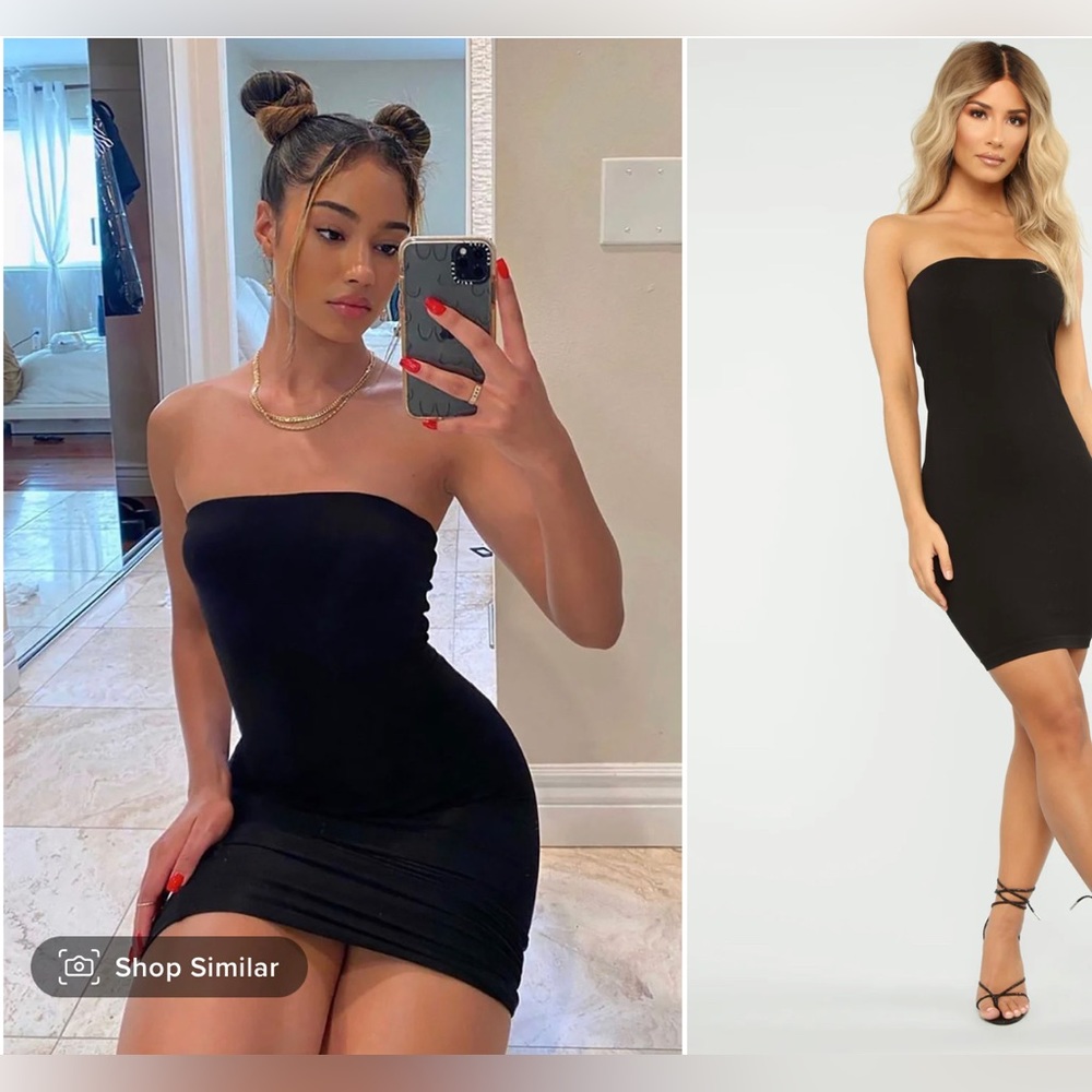 Strapless Mini Dress 🖤